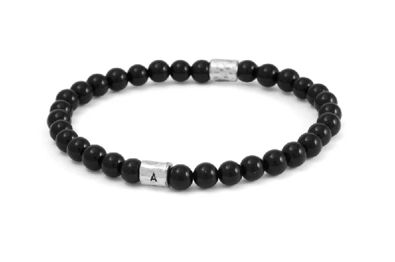 #150 - Men’s beaded bracelet Onyx black