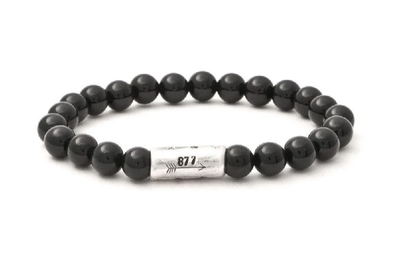 #151 - Men’s beaded bracelet Onyx black