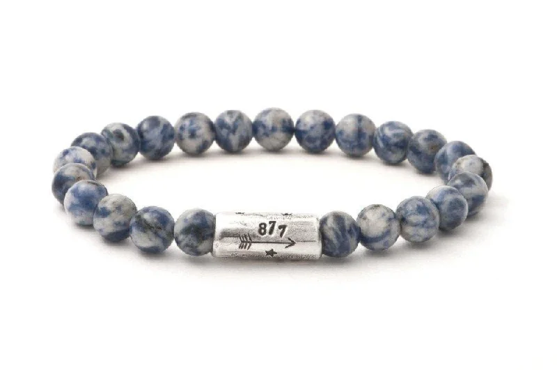 #152 - Men’s beaded bracelet Sodalite blue