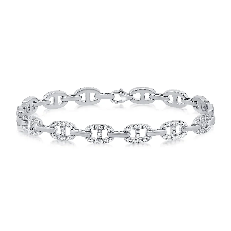 Diamond Classic Chain Link Bracelet