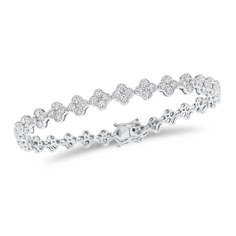 Diamond Quatrefoil Bracelet