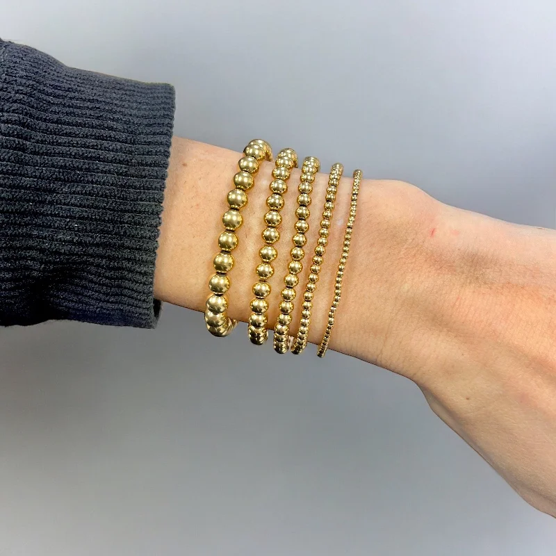 GOLD BALL BRACELETS - Stack or Individual