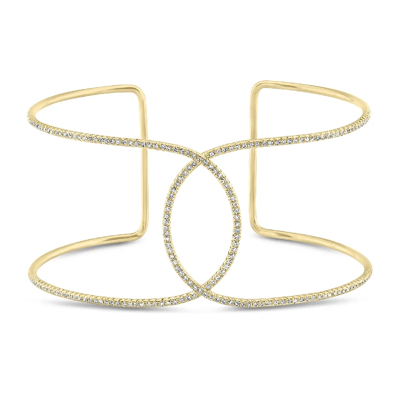 Diamond Infinity Cuff Bracelet