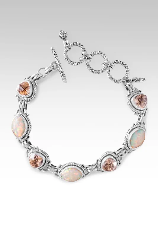 Respond Rightly Bracelet™ in Peaches & Cream Simulated Opal