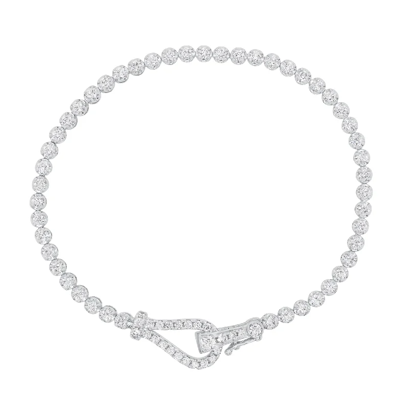 Round Diamond Lasso Tennis Bracelet