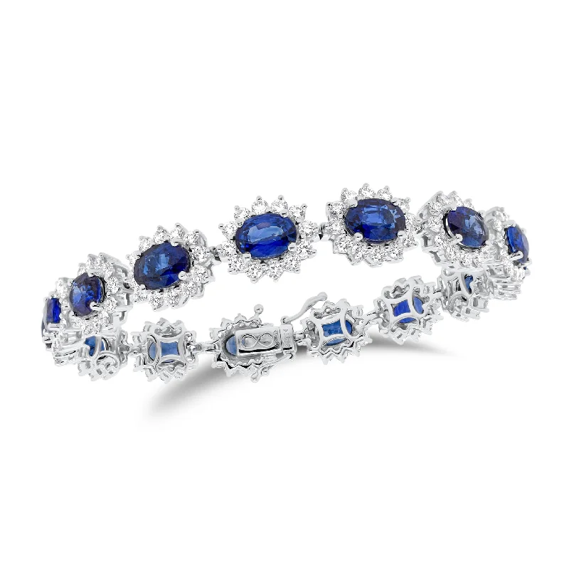 Sapphire & Diamond Wreath Bracelet