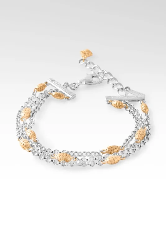 Sow Gentleness Bracelet™ in 18K Gold & Rhodium Over Sterling Silver