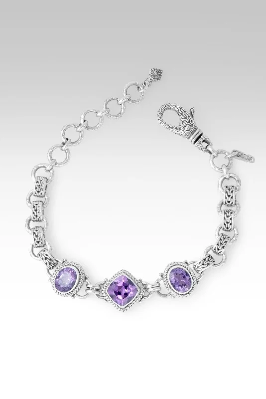 Sweet Victory Bracelet™ in Plum Lab Created Sapphire