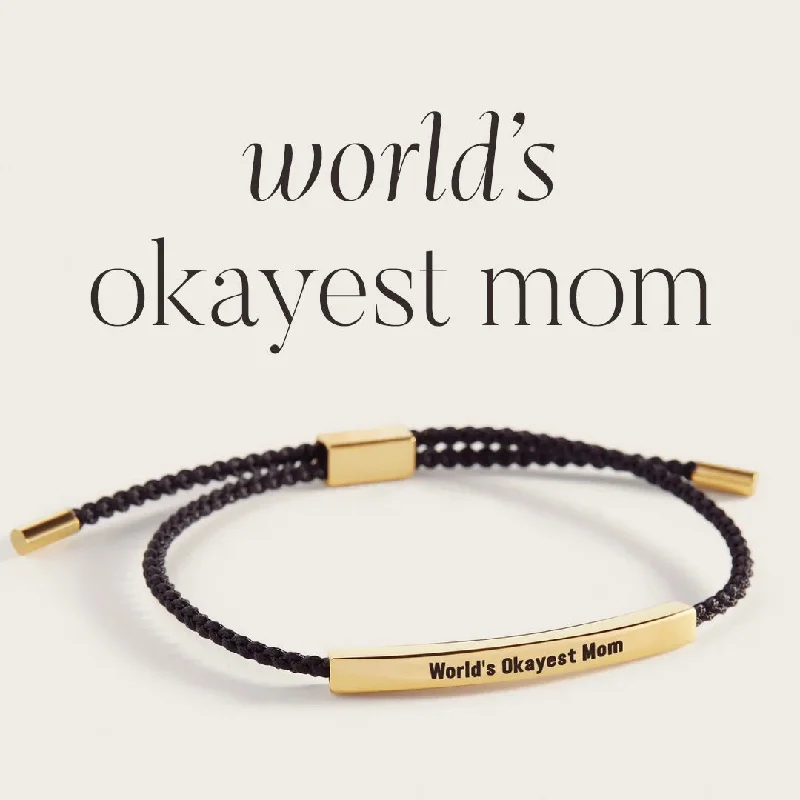 World's Okayest Mom Inspire Bracelet