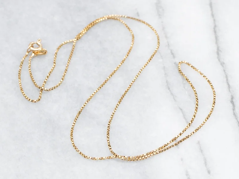 18-Karat Gold Box Twist Chain Necklace