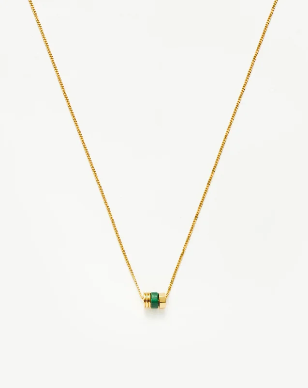 Abacus Beaded Floating Charm Necklace | 18k Recycled Gold Vermeil on Recycled Sterling Silver