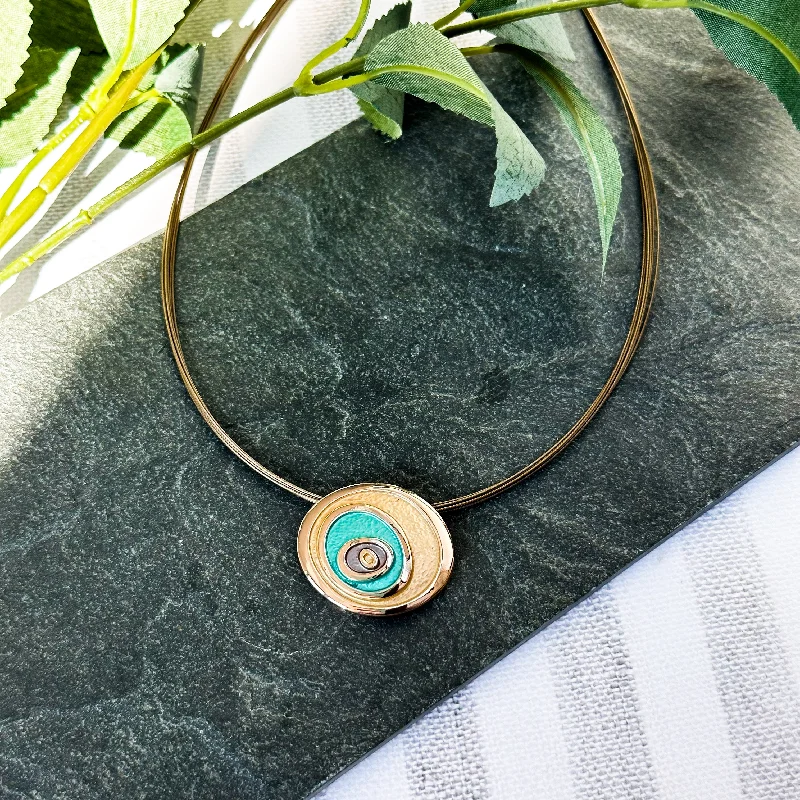 Boho Style Abstract Evil Eye Necklace