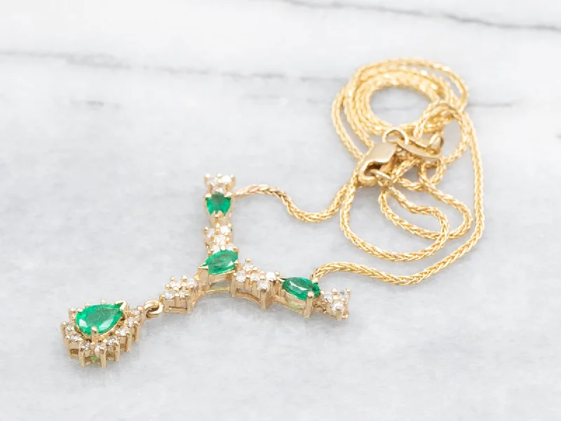 Emerald and Diamond Necklace