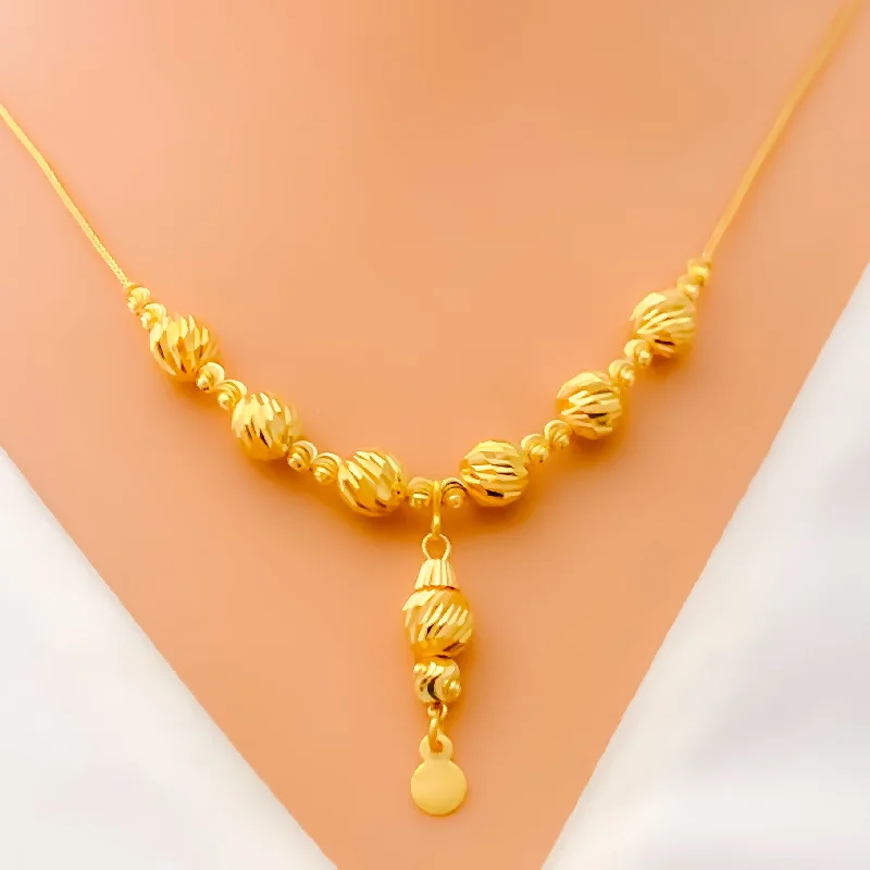 Lovely Ethereal 21k Gold Necklace