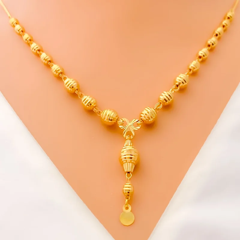 Shimmering Upscale 21k Gold Necklace