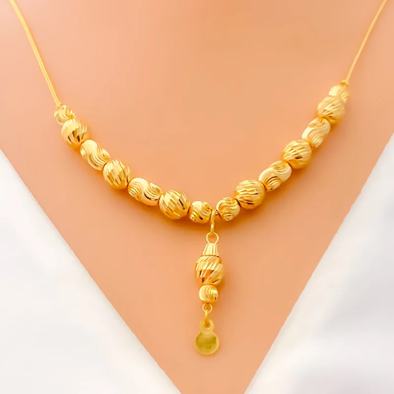 Stunning Artistic 21k Gold Necklace