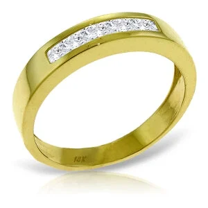 0.6 Carat 14K Solid Yellow Gold Surprise Thrives Here White Topaz Ring