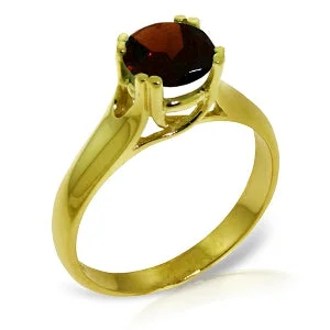 1.1 Carat 14K Solid Yellow Gold Grand Cadence Garnet Ring