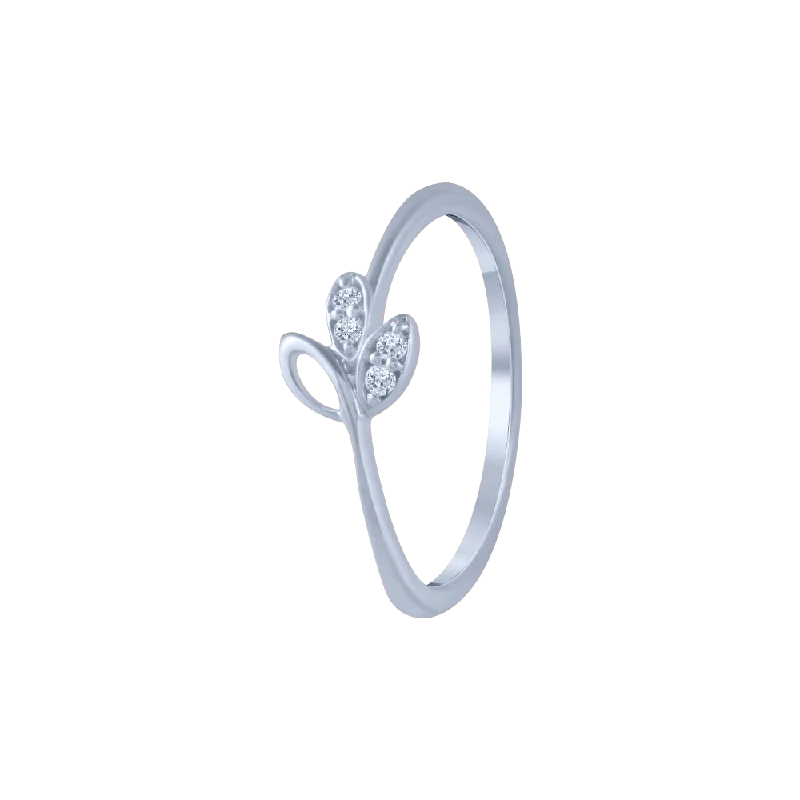 18KT (750) White Gold And Diamond Ring For Women