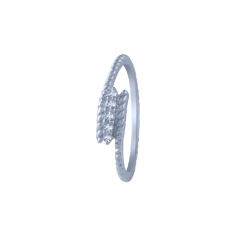 18KT (750) White Gold And Diamond Ring For Women