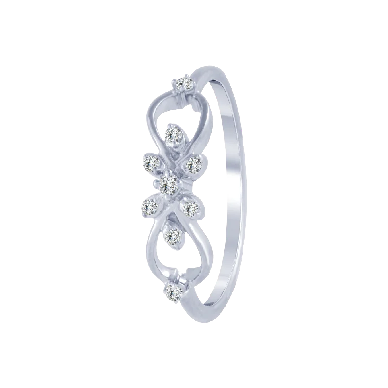 18KT (750) White Gold And Diamond Ring For Women