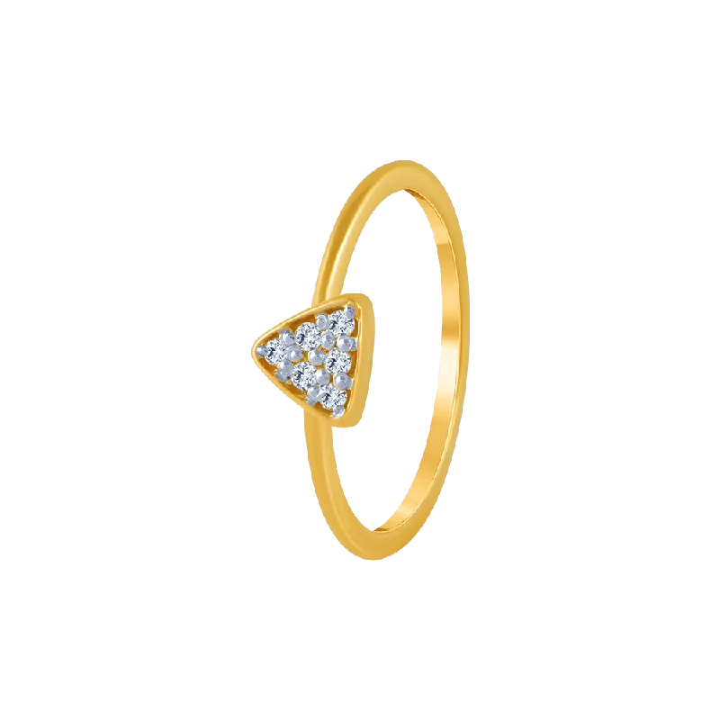 18KT (750) Yellow Gold And Diamond Ring For Women