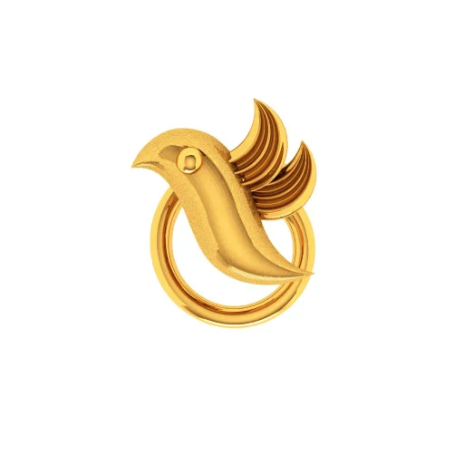 Bird Themed Cute Gold Nose Pin