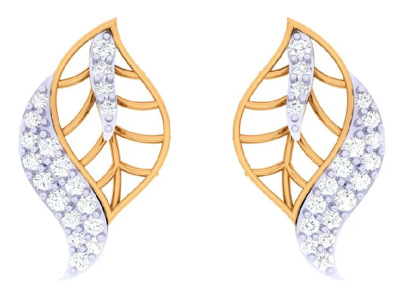 Designer Diamond Earrings With Gold Curated For You