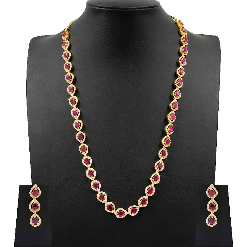 Premium Stone Necklace with Stud PMSNM1WR-0031, PMSHST30WR-022