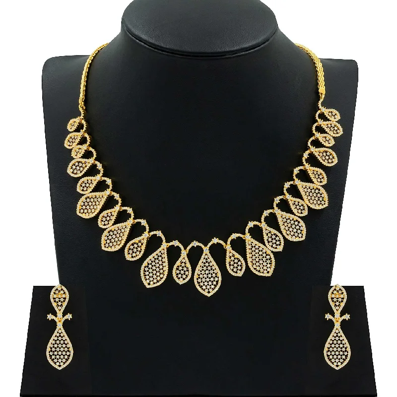 Premium Stone Necklace with Stud PMSNS9W-0001, PMSHST18W-082