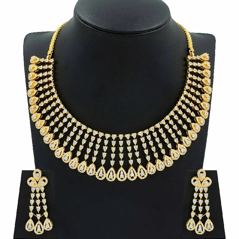 Premium Stone Necklace with Stud PMSNS9W-0041, PMSHST12W-023