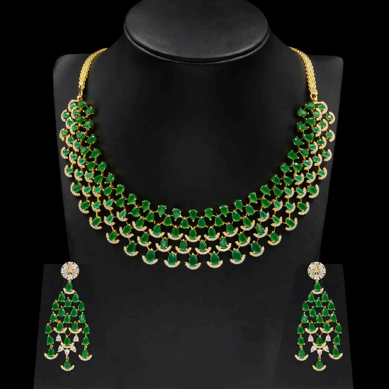 Stone Necklace with stud PMSNS7WG-0041, PMSHST11WG-053