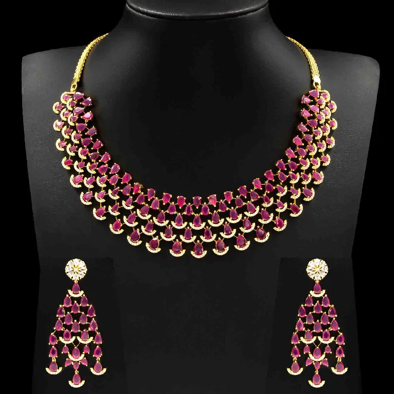 Stone Necklace with Stud PMSNSTWR-0041, PMSHST11WR-053